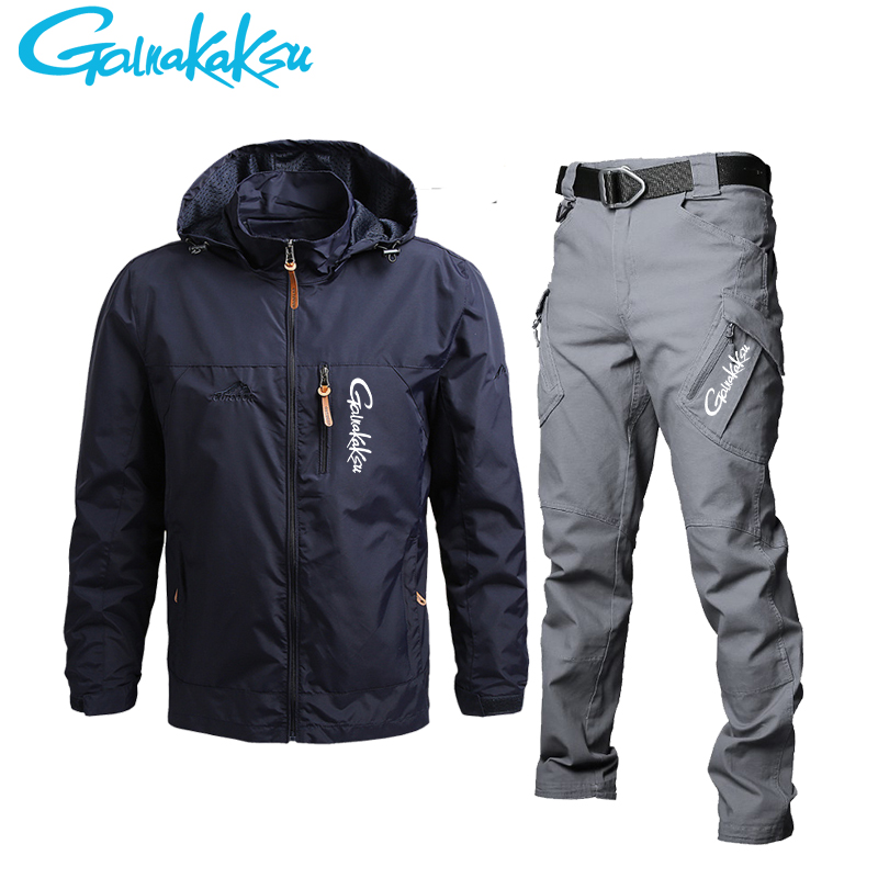 Men's Waterproof Hooded Jacket - Fishing Rain Suit 评论和价格
