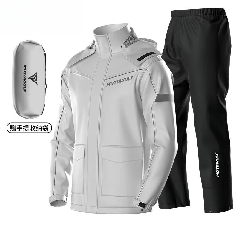 MOTOWOLF Motorcycl Riding Rain - Fishing Rain Suit 评论和价格