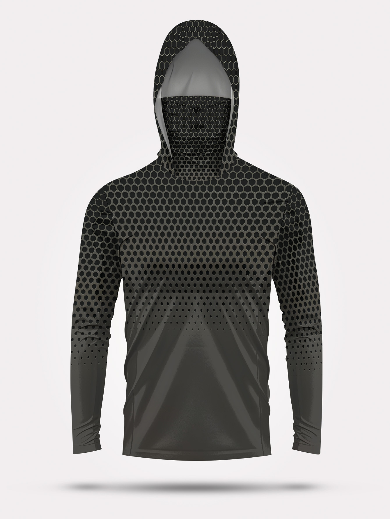 Men Summer Fishing Hoodie With - Fishing Mask Sun Protection 评论和价格