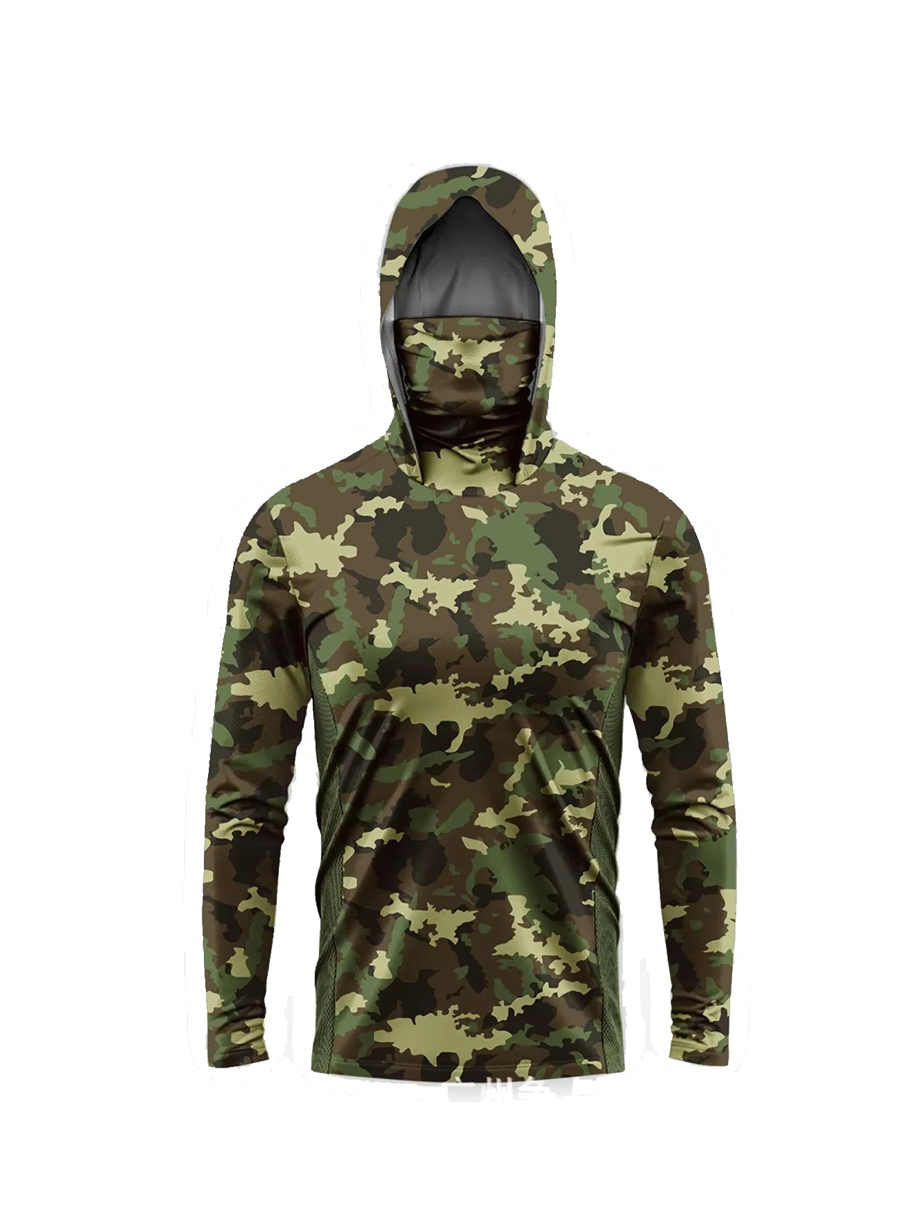Men's Fishing Hooded Long Slee - Fishing Shirt Uv Protection 评论和价格