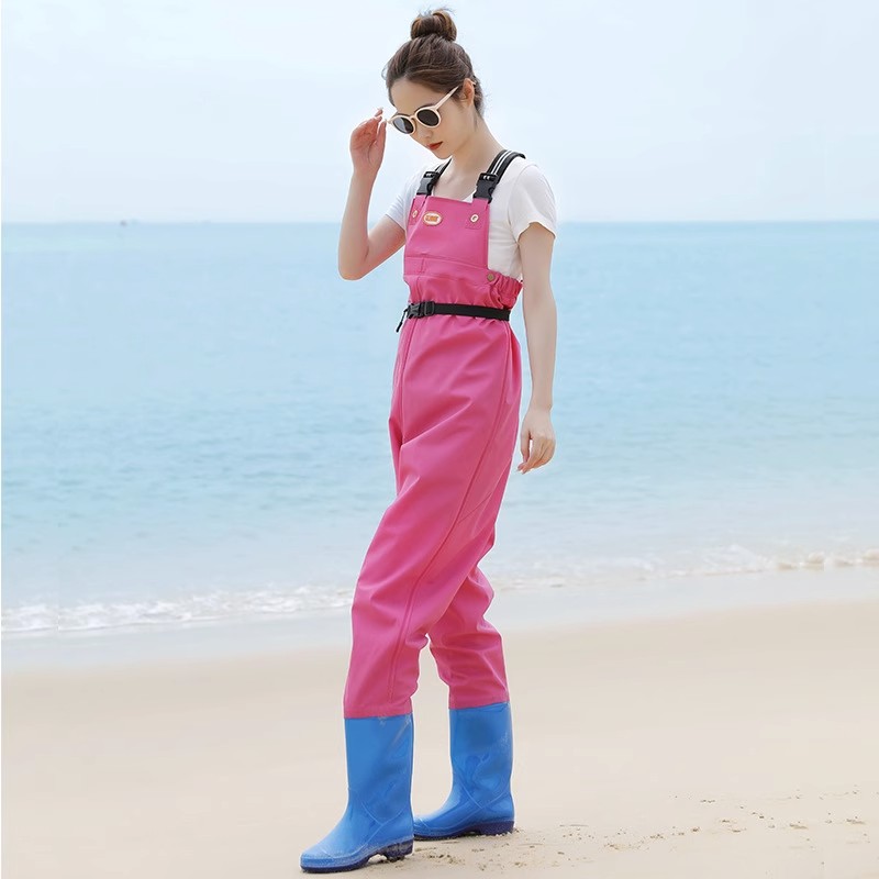 Ladies Half-Body Waders Beach  - Fishing Rain Suit 评论和价格