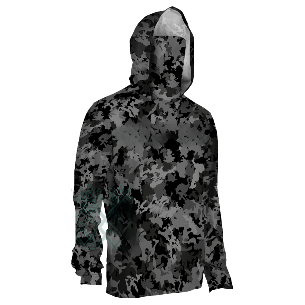 Men's Green Jungle Camouflage  - Fishing Mask Sun Protection 评论和价格